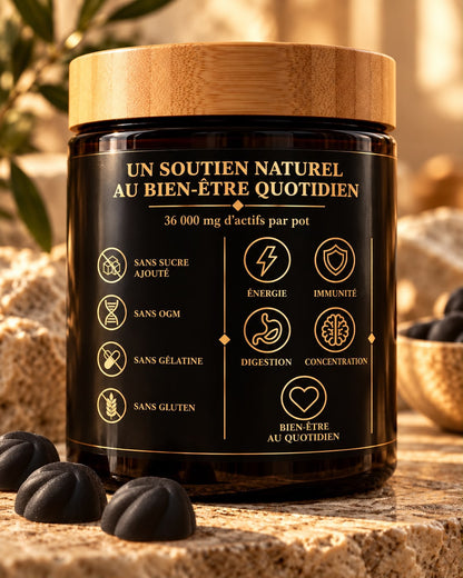 Sunna Gummies · 5 ingrédients inspirés du Coran et de la Sunna · 60 gummies